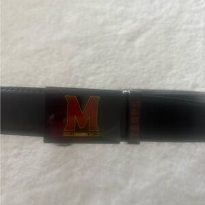 Men’s brand new University of Maryland Terps leather belt 32”